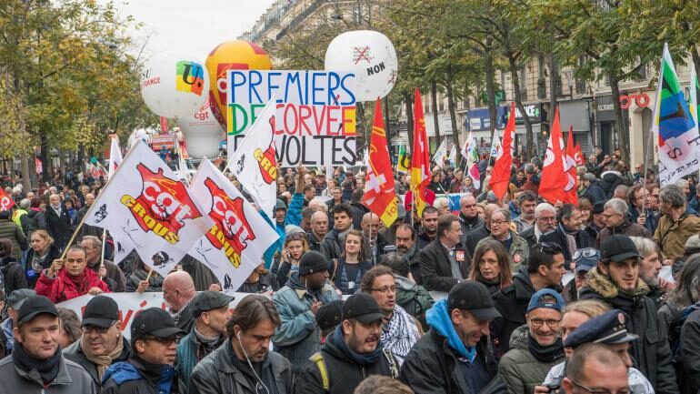 Manifestation le 16 novembre 2017 à Paris.