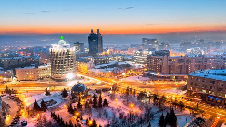 Novosibirsk en hiver.