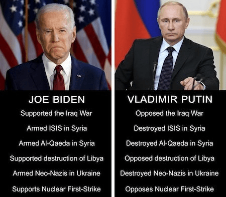 biden vs putin guerre