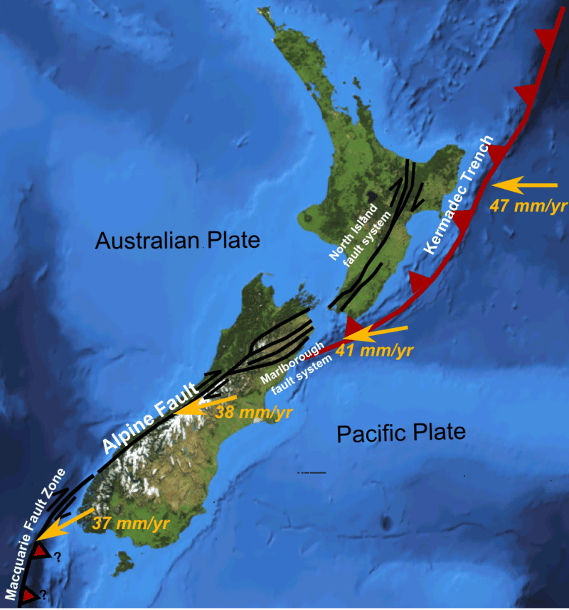 LA ZONE DE SUBDUCTION DE HIKURANGI