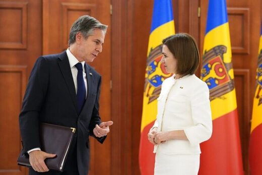 Blinken avec la présidente moldave Maia Sandu