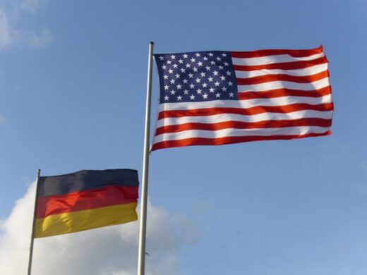 drapeaux usa et allemand