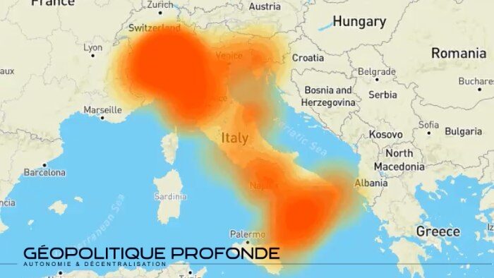 panne internet italie