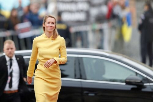 Cliquer pour agrandir la Première ministresse estonienne, Kaja Kallas