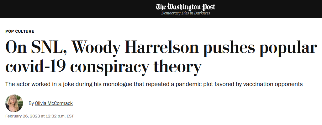 Woody Harrelson W. Post