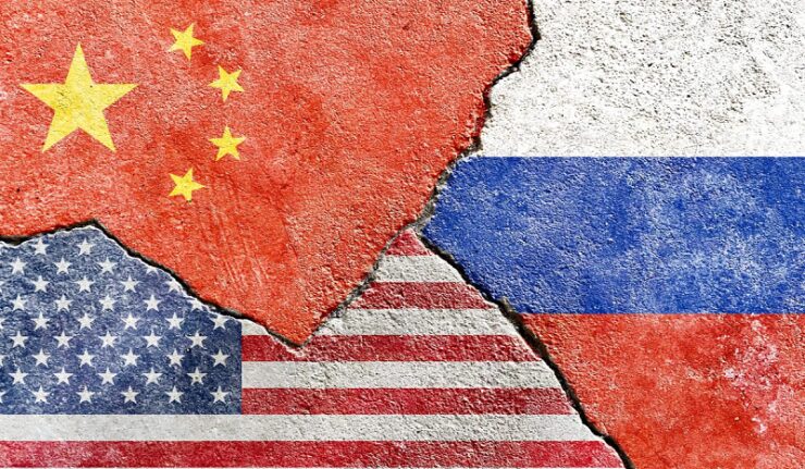 Cliquer pour agrandir drapeaux chine usa russie