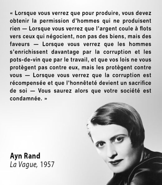 Citation Ayn Rand, La Vague, 1957