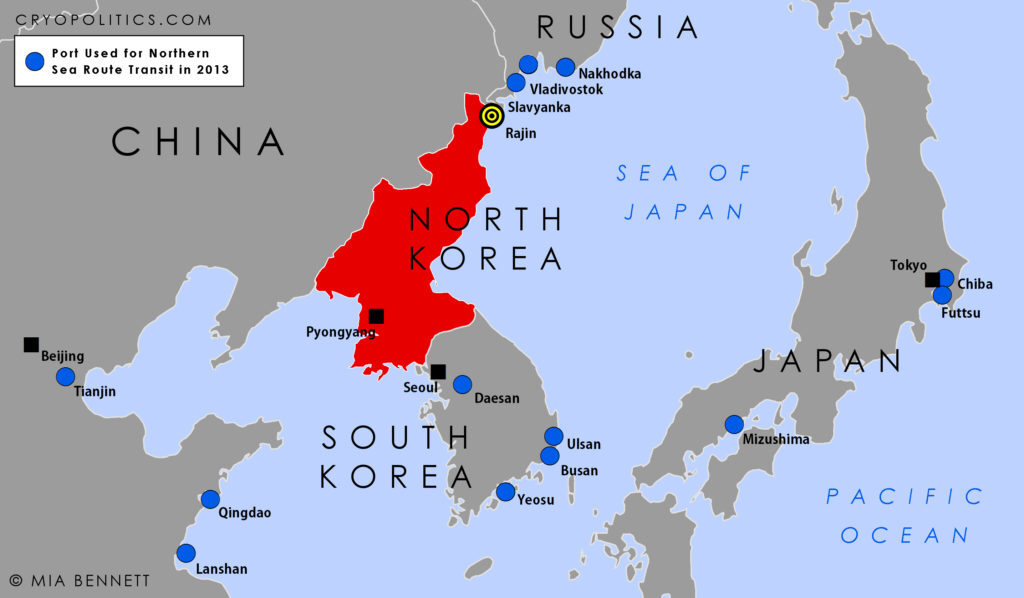 Cliquer pour agrandir corée du nord carte