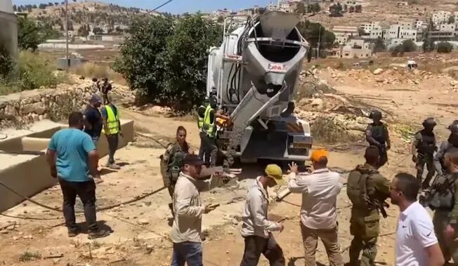 betonniere israel aout 2023