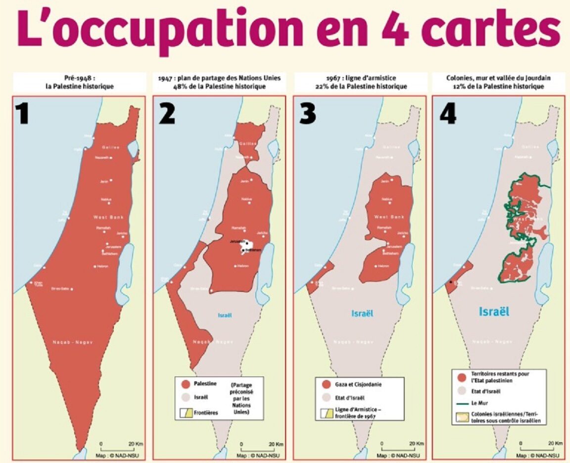 carte palestine historique