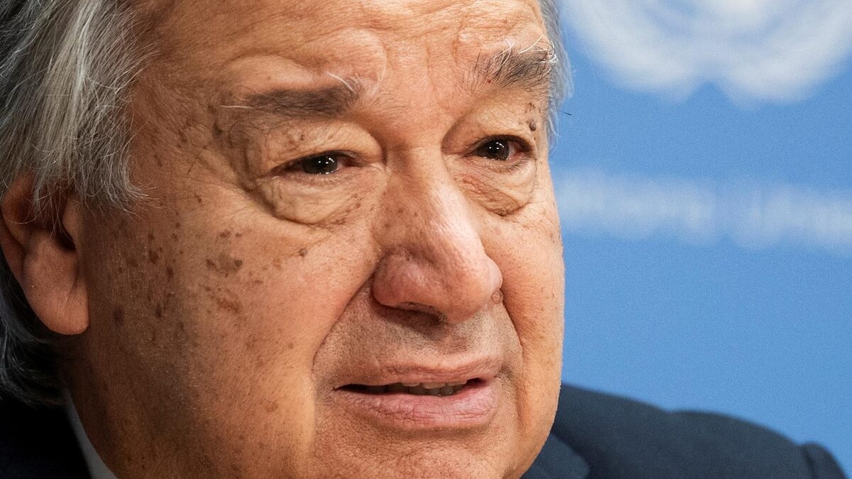 Le secrétaire général de l'ONU, Antonio Guterres
