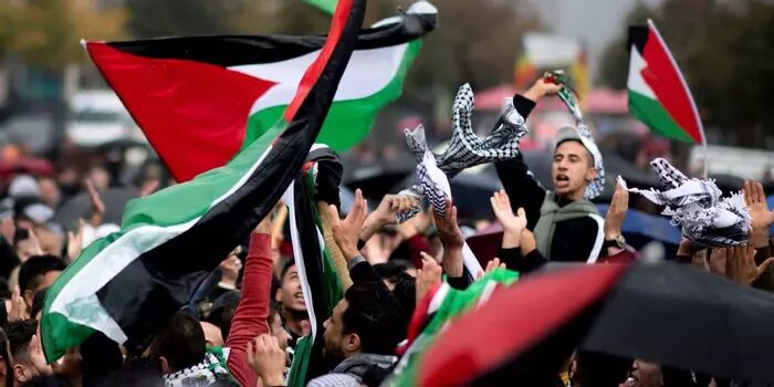 palestine drapeau manifestation