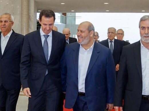 Le président syrien, Bachar el-Assad, reçoit Khalil Hayya