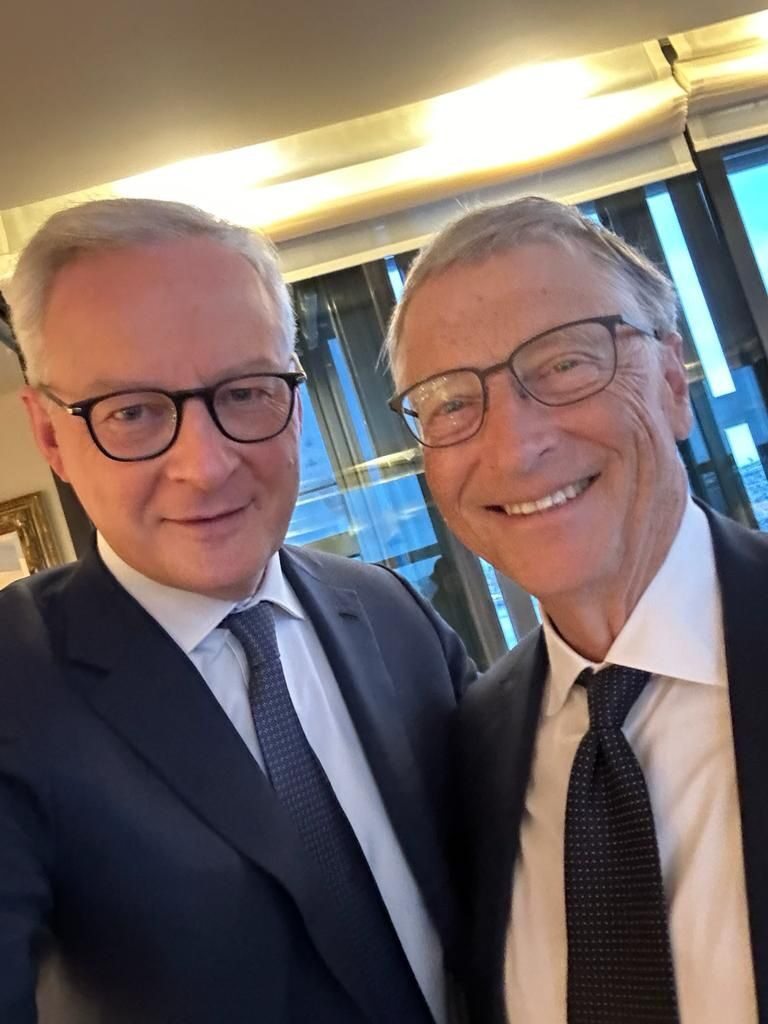 Bill Gates et Bruno Lemaire, décembre 2023