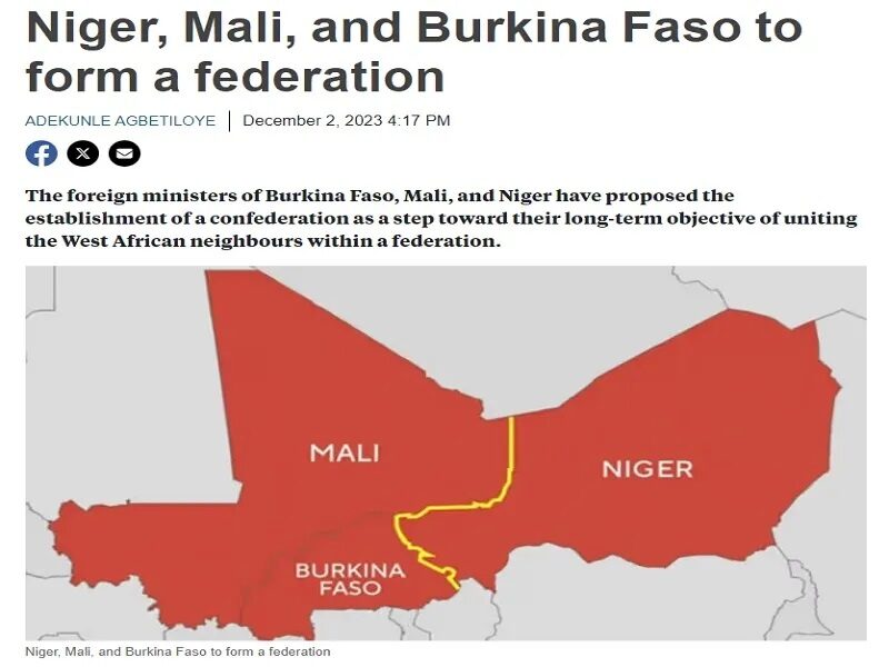 Le Niger, le Mali et le Burkina Faso
