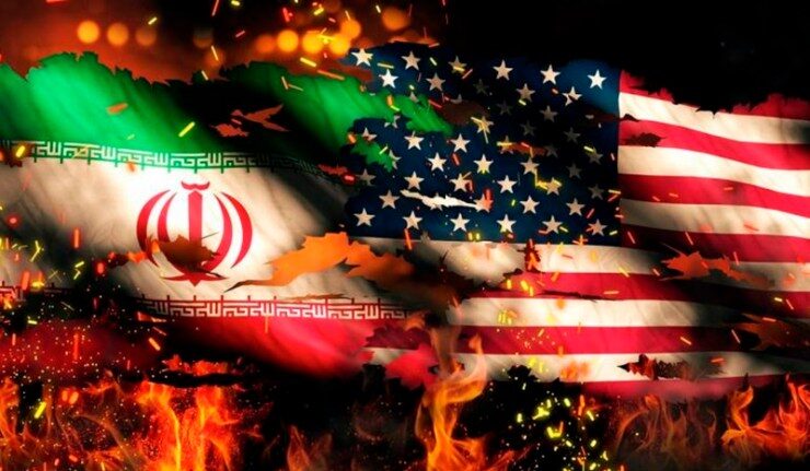 drapeau iran usa