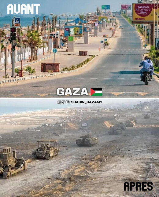 Gaza avant-après
