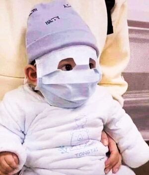 masque covid bebe