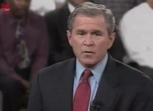 George W Bush in 2000 (debat with Gore)