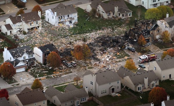 Destroy houses Indianapolis explosion