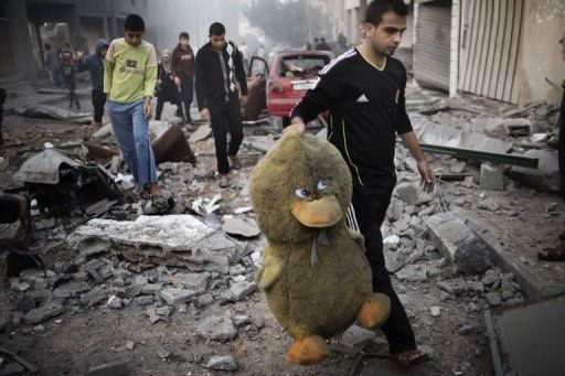 Gazaouits under bombing