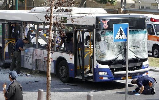 Tel-Aviv explosion Bus