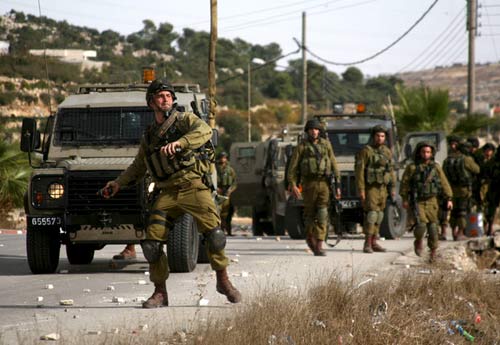 Warriors israelians in Gaza