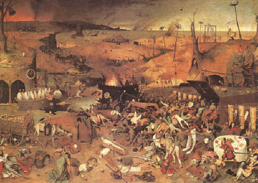 Painting from Bruegel, The Dark Death