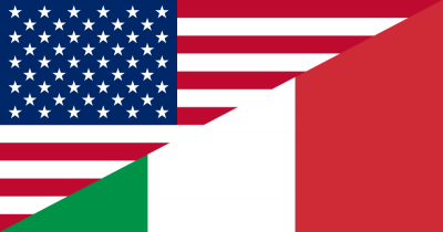 US-Italy flag