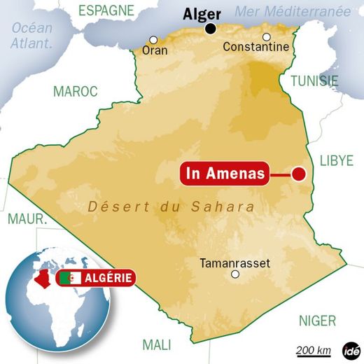 Map Algérie site BP