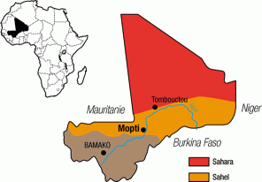 Mali map climat