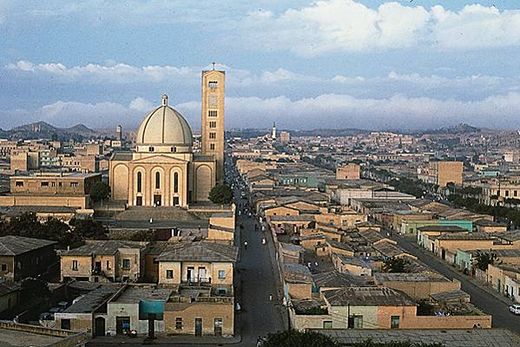 La ville d'Asmara en Erythrée