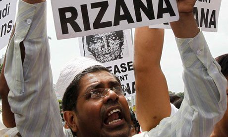 Manifestations pour Rizana à Colombo