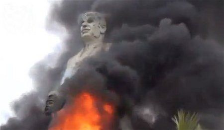 Hafez al-Assad statue Syrie