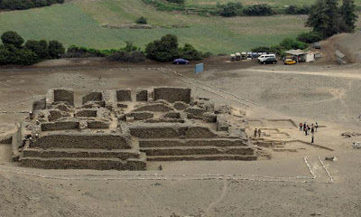 El Paraiso, Pérou, temple de 5 000 ans