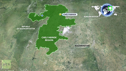 Map Oural Russie Chelyabinsk