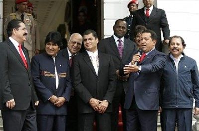 Les présidents latino-américains lors du Sommet de l’ALBA