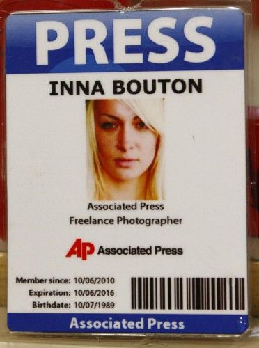 Femen, Associated-Press, Inna Shevchenko, alias « Bouton »