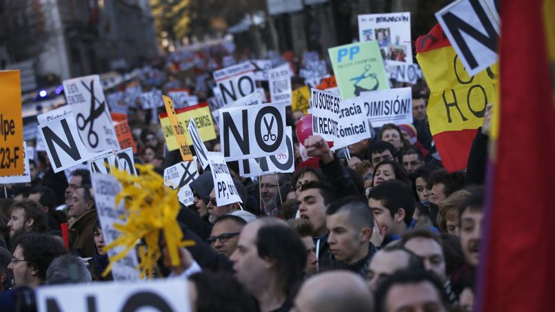 Manifestations anti-austérité en Espagne