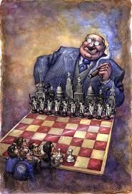Chess game USA vs World