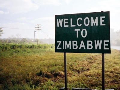 Welcome to Zimbabwe - panneau routier