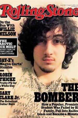 La couverture du magazine Rolling Stone avec la photo de Djokhar Tsarnaev