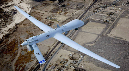 drone over california