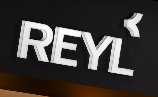 Le logo de la banque Reyl, le 15 juin 2013 à Genève (Suisse)