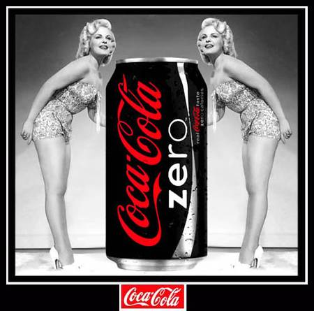 Pub Coca Cola Zero et Pin-ups