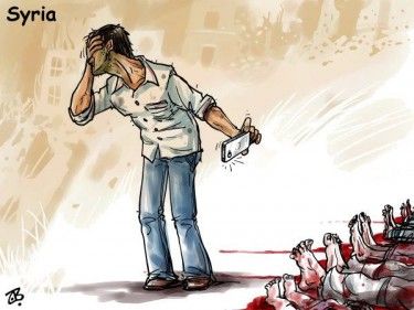 Illustration la Syrie filme la mort
