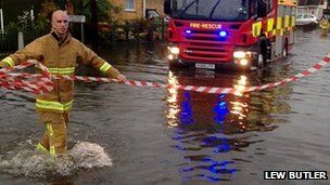 Inondations Essex, Angleterre, 27 août 2013