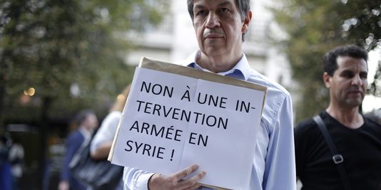 Une manifestation contre l'intervention en Syrie s'est tenue jeudi 29 août, à Paris.