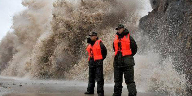 rescue Guards, beach, Japan