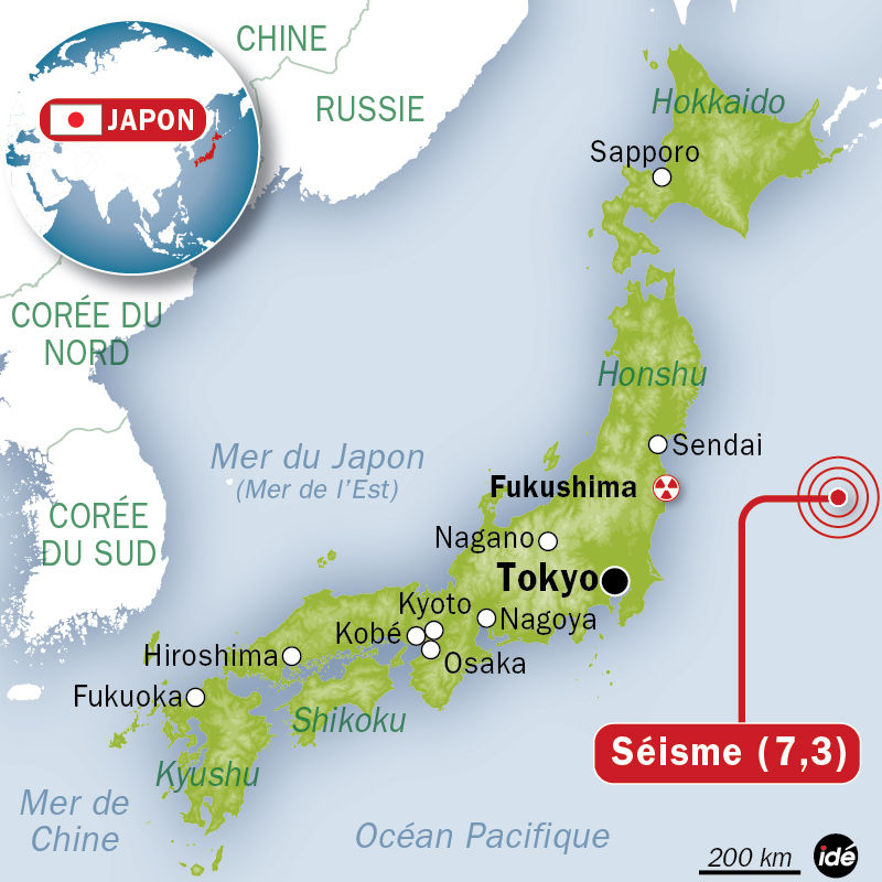 Séisme au Japon la centrale de Fukushima évacuée, l'alerte au tsunami